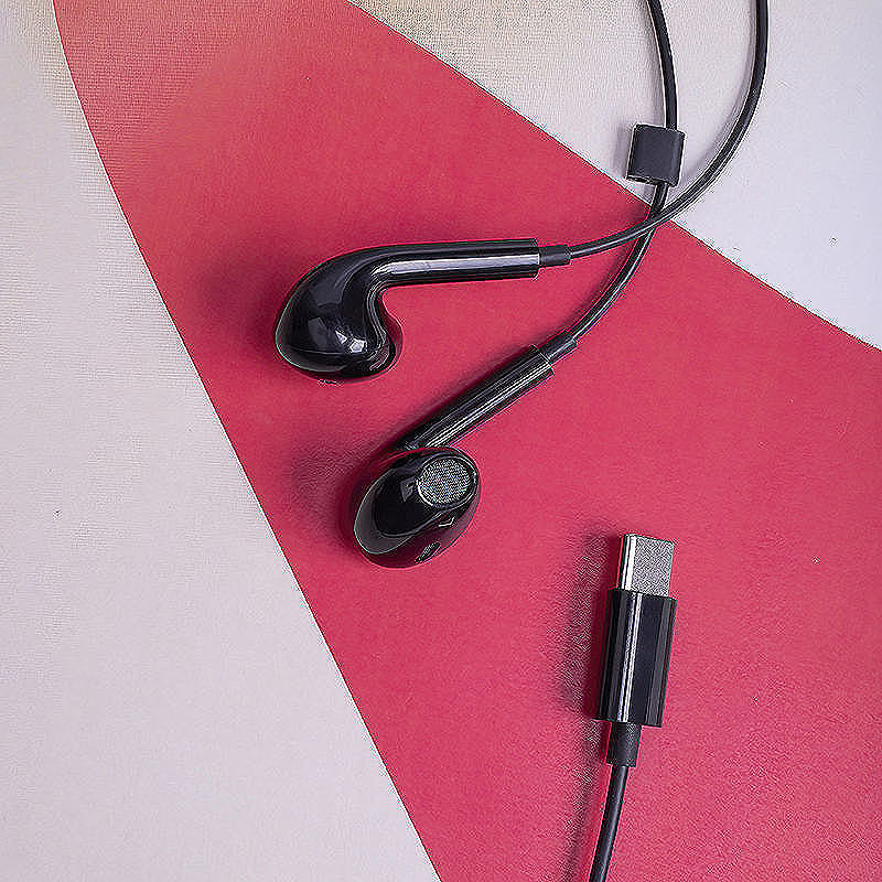 Maxlife wired earphones MXEP-04 USB-C black - Billede 5