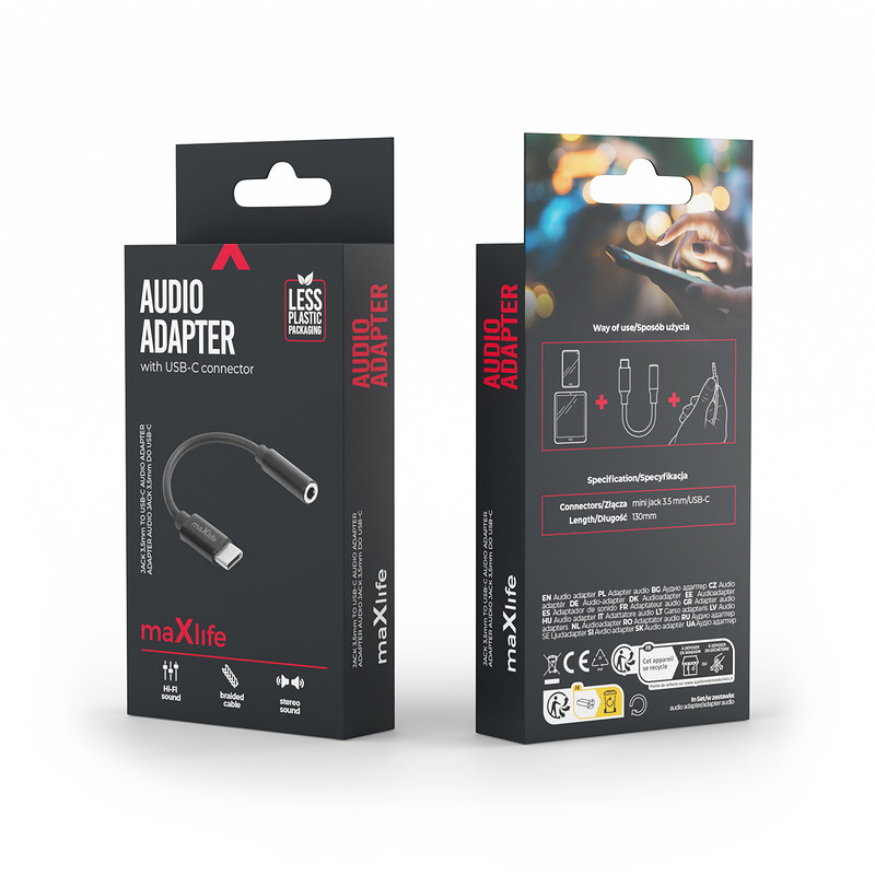 maXlife Audio - USB-C adapter - Billede 2