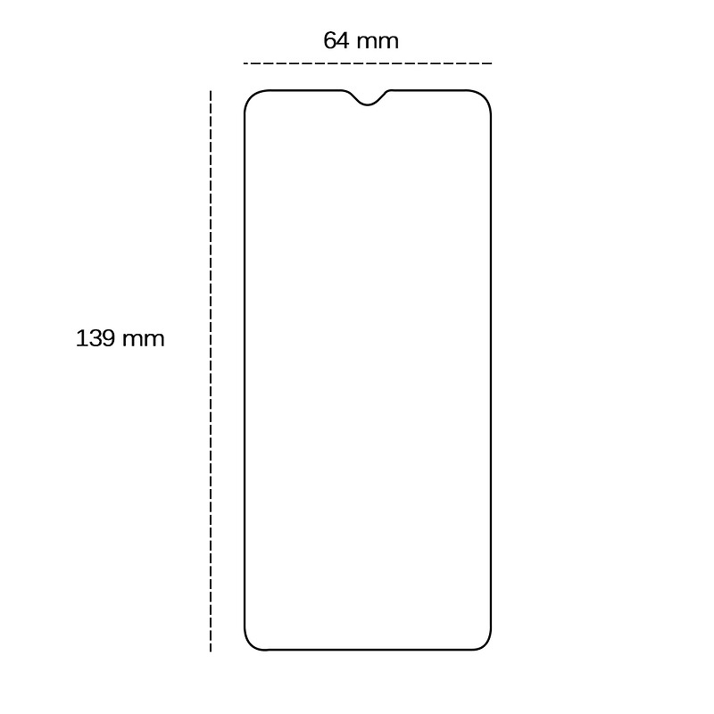 Tempered glass 2,5D for Samsung Galaxy A20e - Billede 2