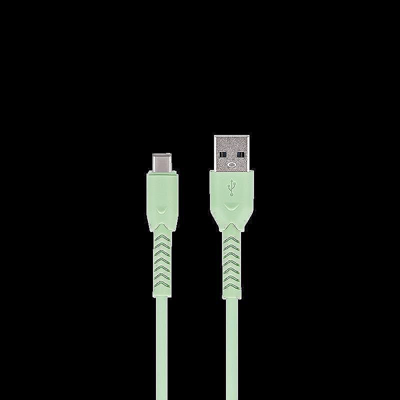 Maxlife MXUC-04 cable USB - USB-C 1,0 m 3A green - Billede 2