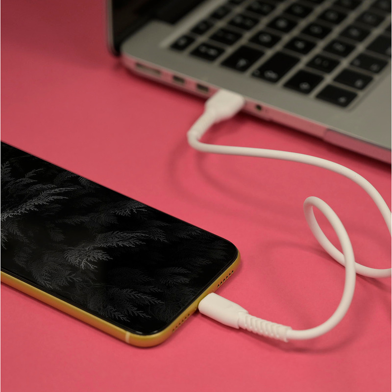 Maxlife MXUC-04 cable USB - USB-C 1,0 m 3A white - Billede 3