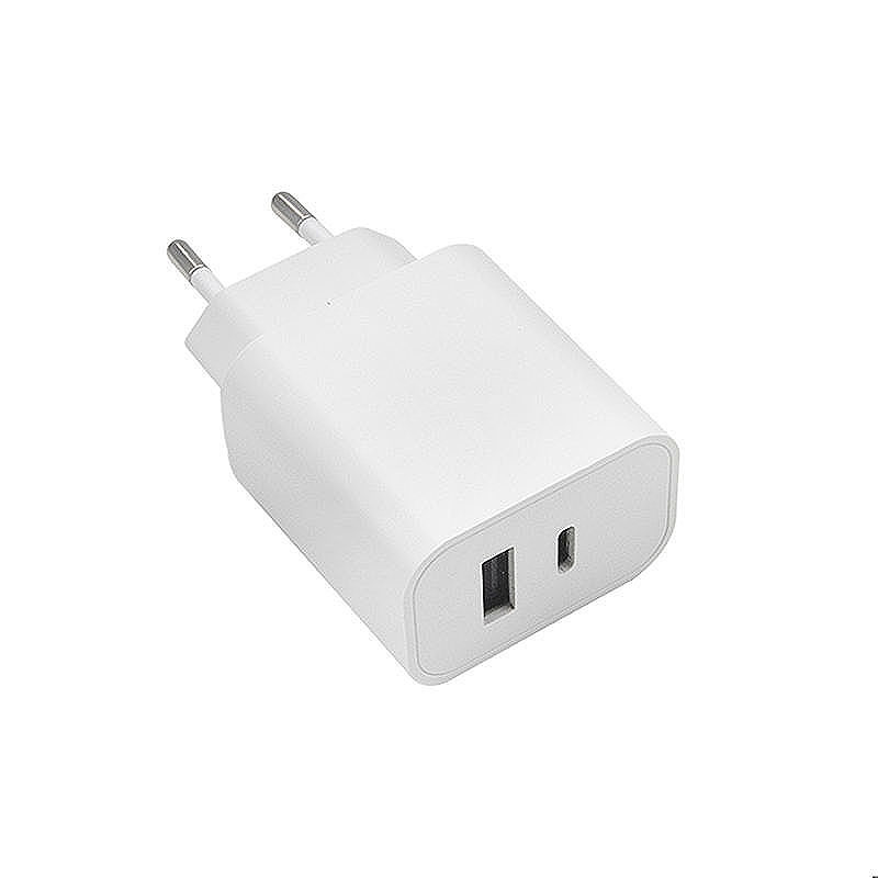 Maxlife MXTC-06 PD QC charger 1x USB-C 1x USB 20W white - Billede 2