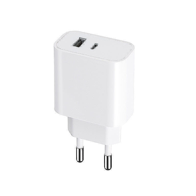 Maxlife MXTC-06 PD QC charger 1x USB-C 1x USB 30W white
