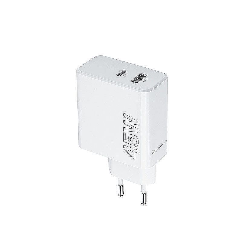 Maxlife MXTC-07-45AC PD QC charger 1x USB-C 1x USB 45W white