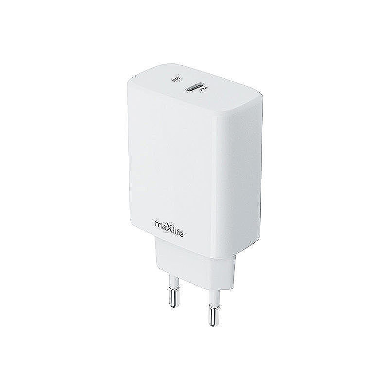 Maxlife MXTC-10-20C PD QC charger 1x USB-C 20W white
