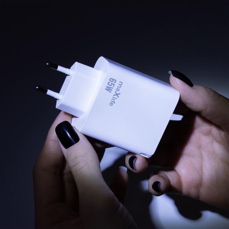 maXlife 65W PD USB+2xUSB-C lader - Billede 5