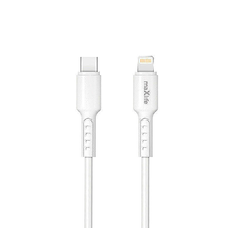 Maxlife MXUC-13 cable USB-C - Lightning 1,0 m 27W white