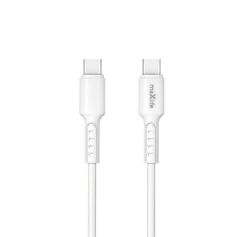 Maxlife MXUC-13 cable USB-C - USB-C 1,0 m 60W white