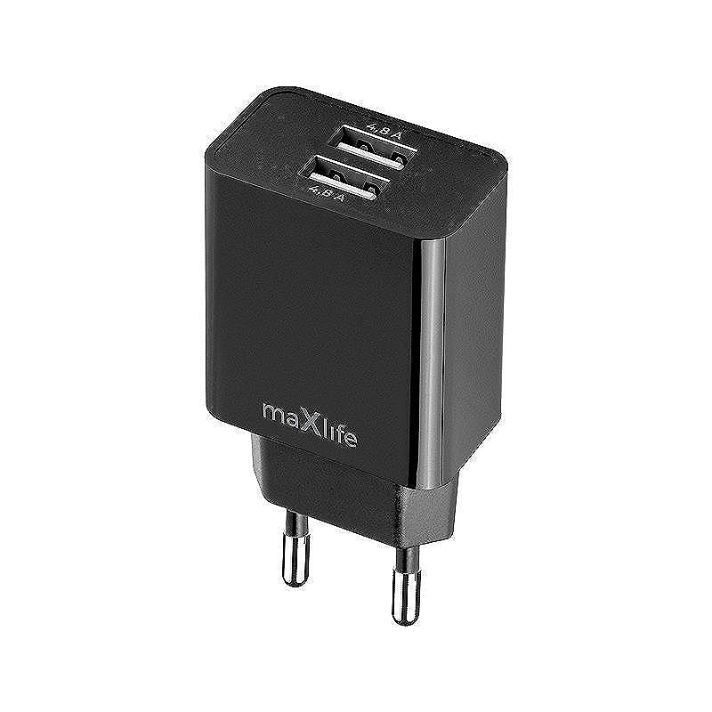 Maxlife MXTC-12 charger 1x USB-A 4,8A black