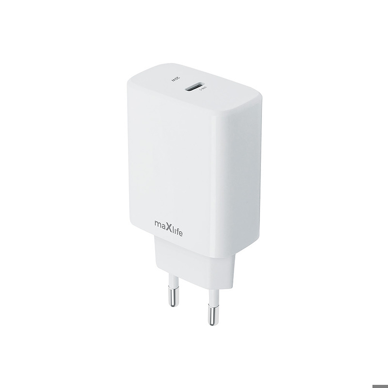 Maxlife MXTC-10-25C PD QC charger 1x USB-C 25W white