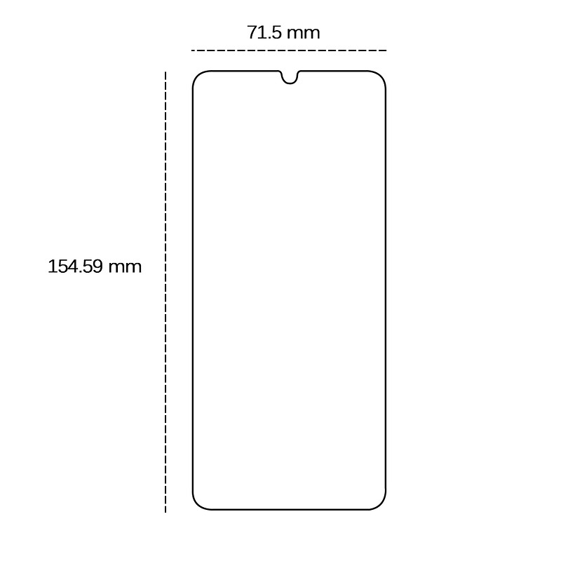 Tempered glass 2,5D for Samsung Galaxy A15 4G / A15 5G - Billede 2