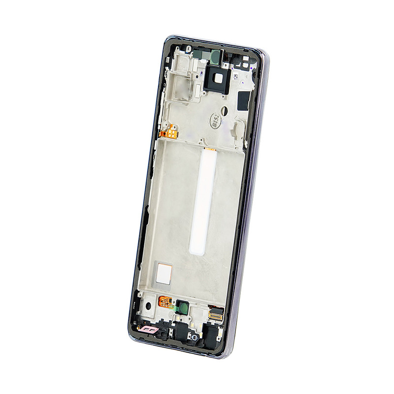 LCD + Touch Panel Samsung A52S 5G A528 GH82-26861A GH82-26863A GH82-26910A black frame original - Billede 2