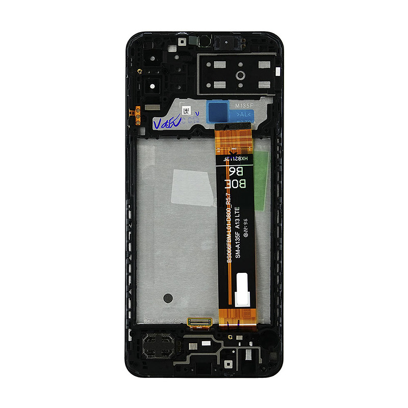 LCD + Touch Panel Samsung Galaxy M13 M135 GH82-29132AGH82-29133A black frame original - Billede 2