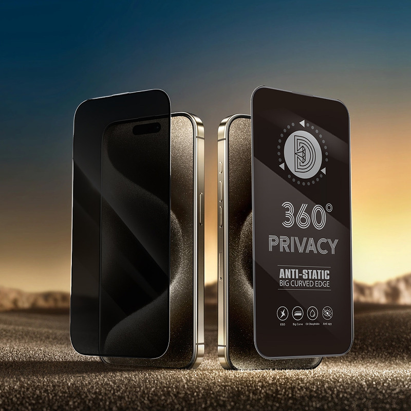 Tempered glass Privacy 360 for iPhone 14 Pro - Billede 3