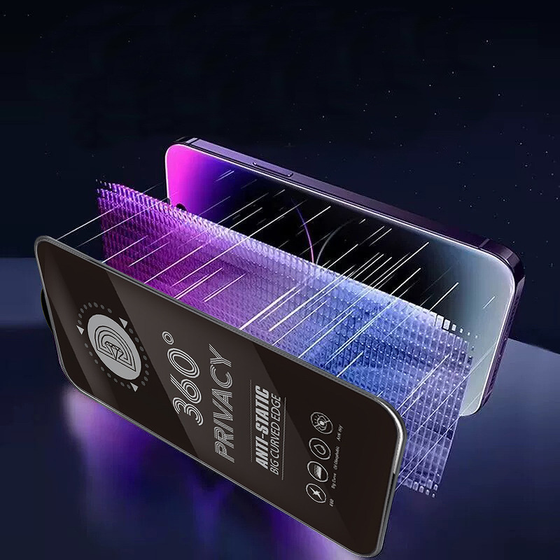 Tempered glass Privacy 360 for iPhone 15 Pro Max - Billede 4