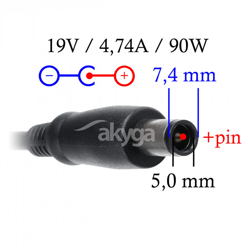 Akyga power supply for laptops HP AK-ND-04 - Billede 2