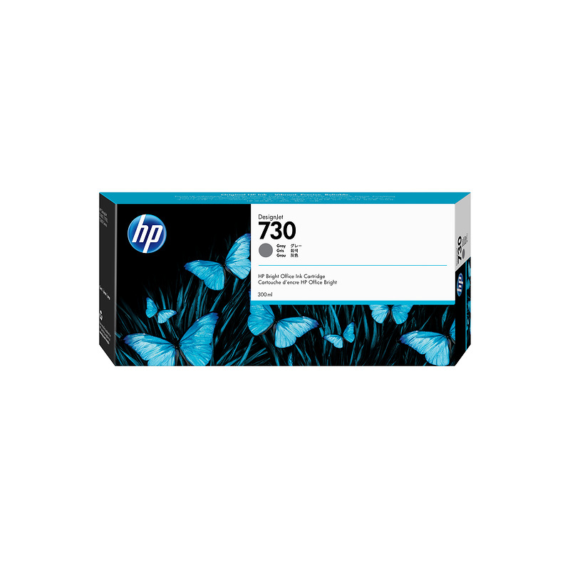 HP 730 300-ml Gray DesignJet Ink Cartridge