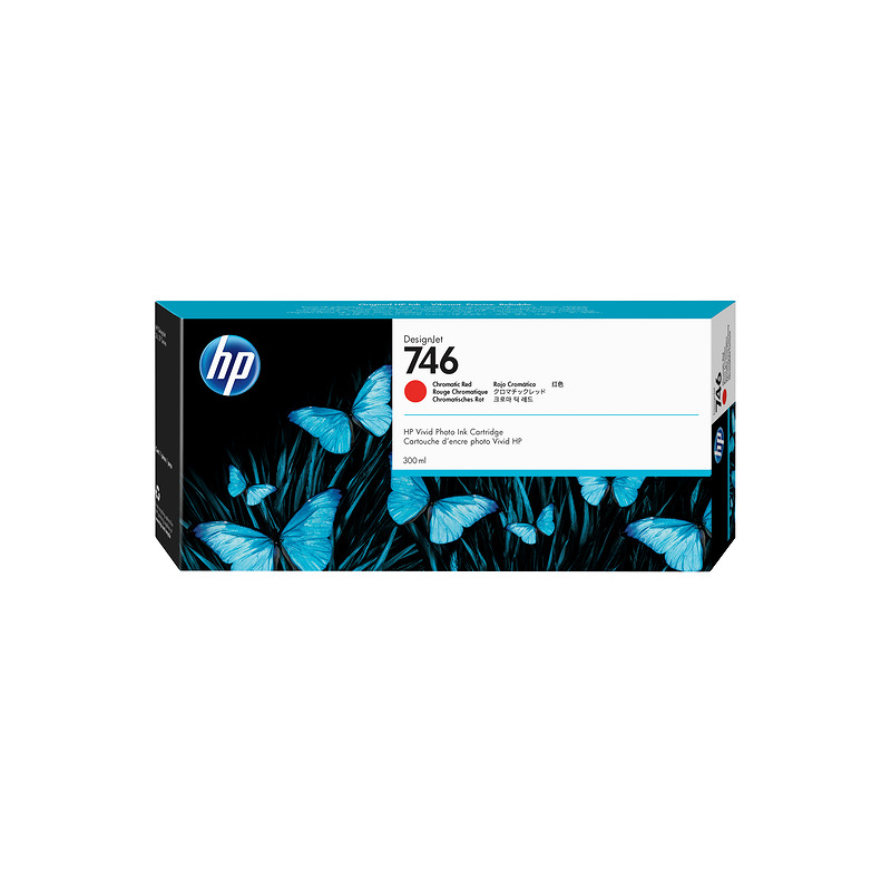 HP 746 300-ml Chromatic Red DesignJet Ink Cartridge