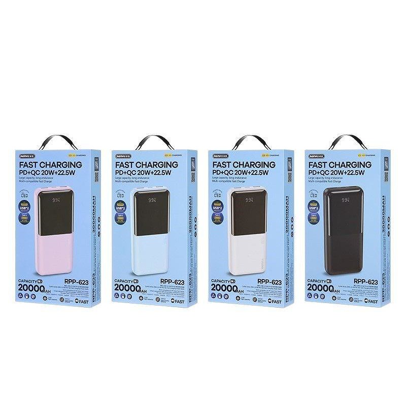 POWERBANK REMAX CYNILE SERIES 20000mAh PD 20W+QC 22,5W BLACK - Billede 2