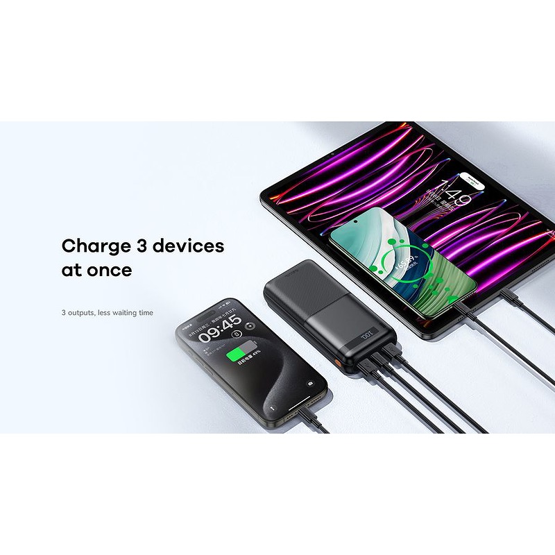 POWERBANK REMAX PILOTEER SERIES 20000mAh RPP-72 PD 20W+QC 22,5W BLACK - Billede 4