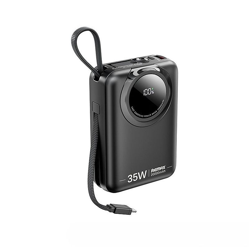 POWERBANK REMAX SCUBA SERIES 20000mAh RPP-73 35W WITH CABLES BLACK