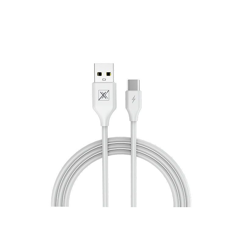MX SET CABLE 2.4A/TYPE-C/1M WHITE