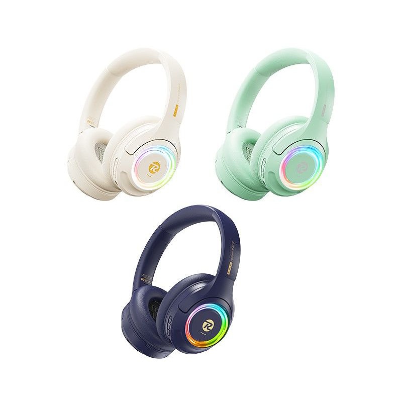 HEADPHONES BLUETOOTH REMAX RB-760HB BLUE - Billede 2