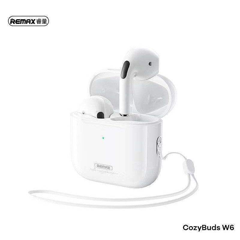 REMAX BLUETOOTH EARPHONES TWS W6 BLACK BT 5.3