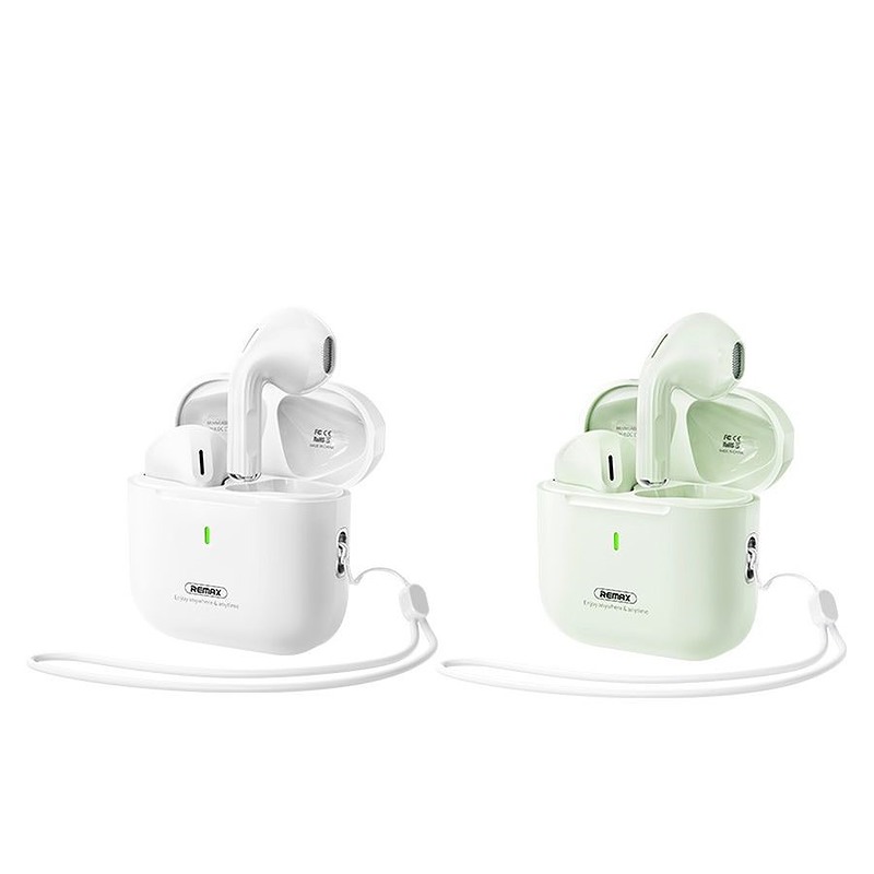 REMAX BLUETOOTH EARPHONES TWS W27 WHITE BT 5.4 - Billede 2