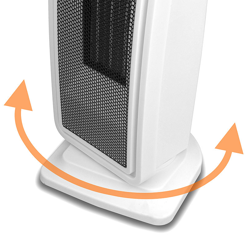 White heater LTC with ceramic heating element 1400/2000W with remote - Billede 3