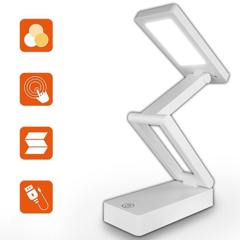LED Desk Lamp Foldable 10W White - Billede 4