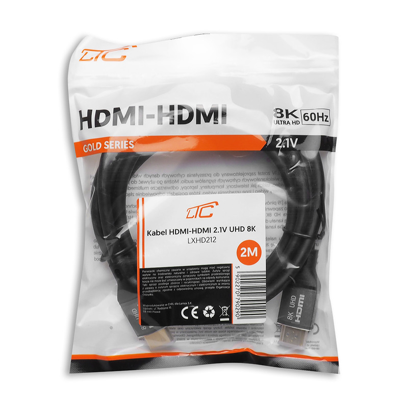 HDMI-HDMI cable (v2.1 | 8K | 2 m) black - Billede 2