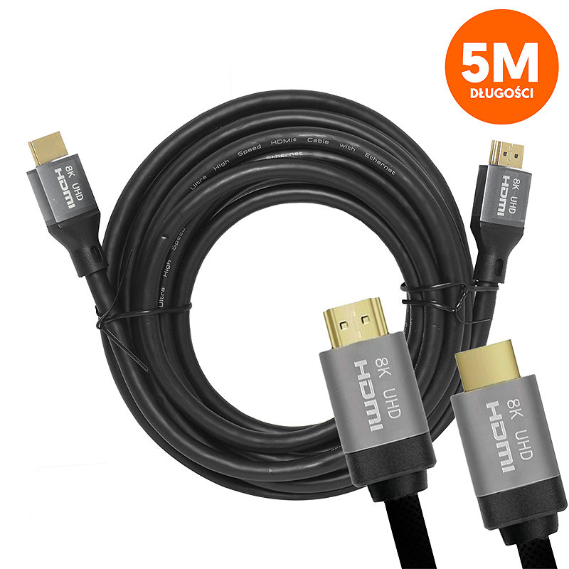 HDMI-HDMI cable (v2.1 | 8K | 5 m) black