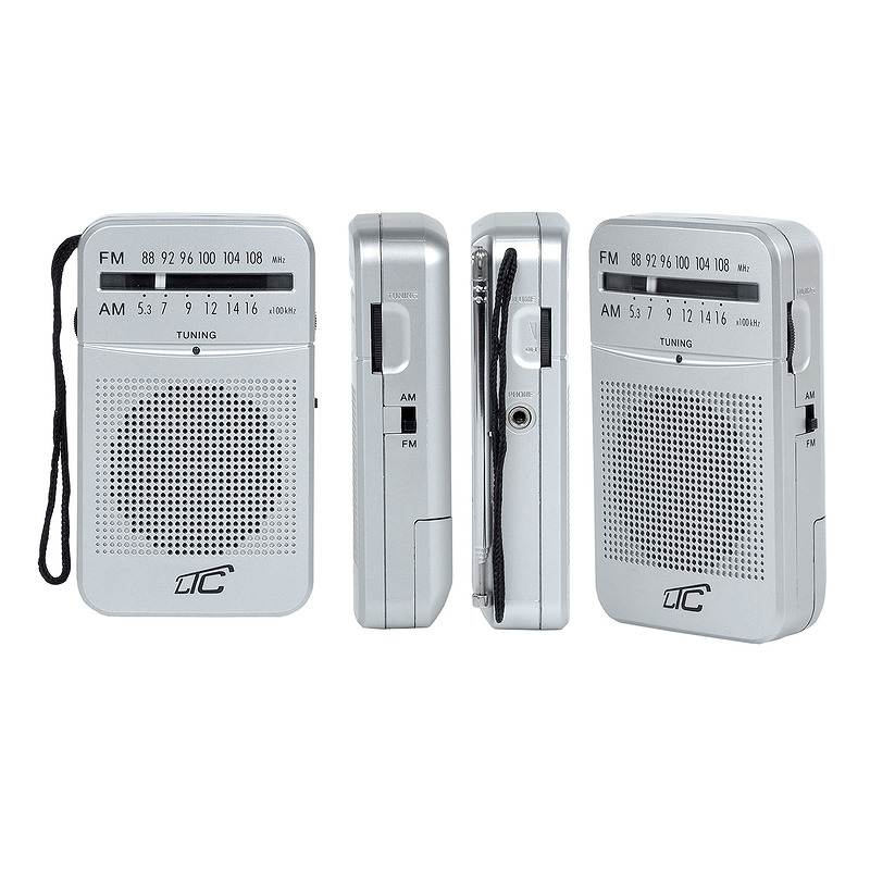 LTC portable pocket radio LEGA, AM/FM, mini jack, silver - Billede 2