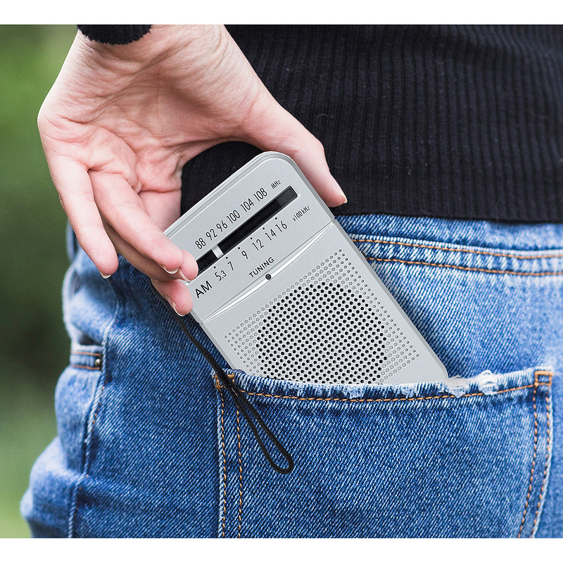 LTC portable pocket radio LEGA, AM/FM, mini jack, silver - Billede 4