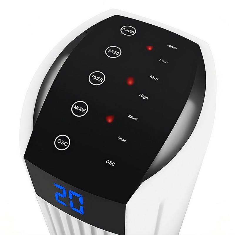 LTC Tower Fan 82cm 50W white + remote control - Billede 3