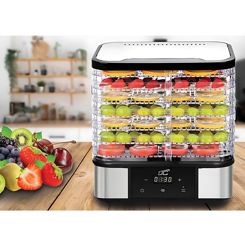 LTC 7-Tray Metal Food Dehydrator for Mushrooms and Fruit, with Display, 380W - Billede 3