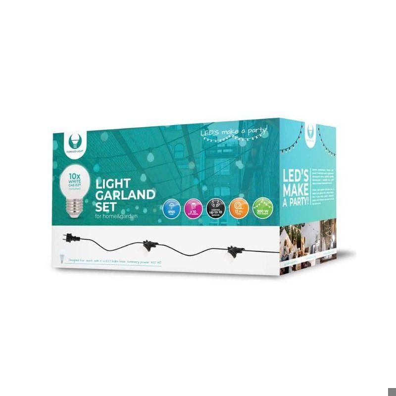 LED Lyskæde 12m+10Bulbs G45 - Billede 6