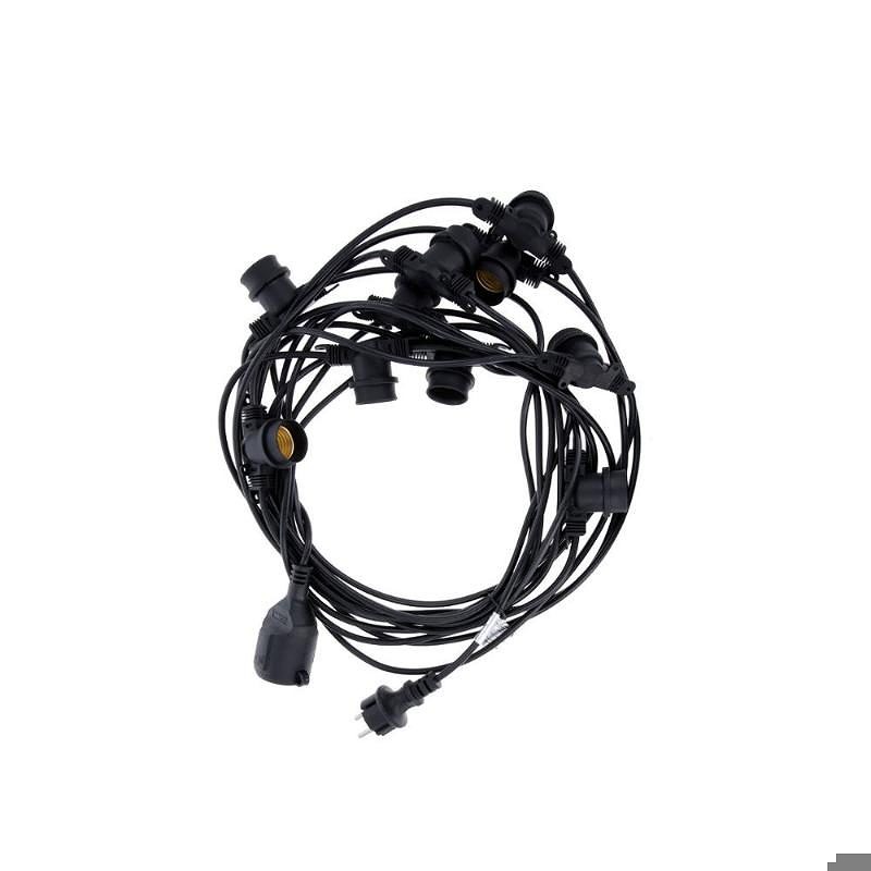 LED Lyskæde 12m+10Bulbs G45 - Billede 3