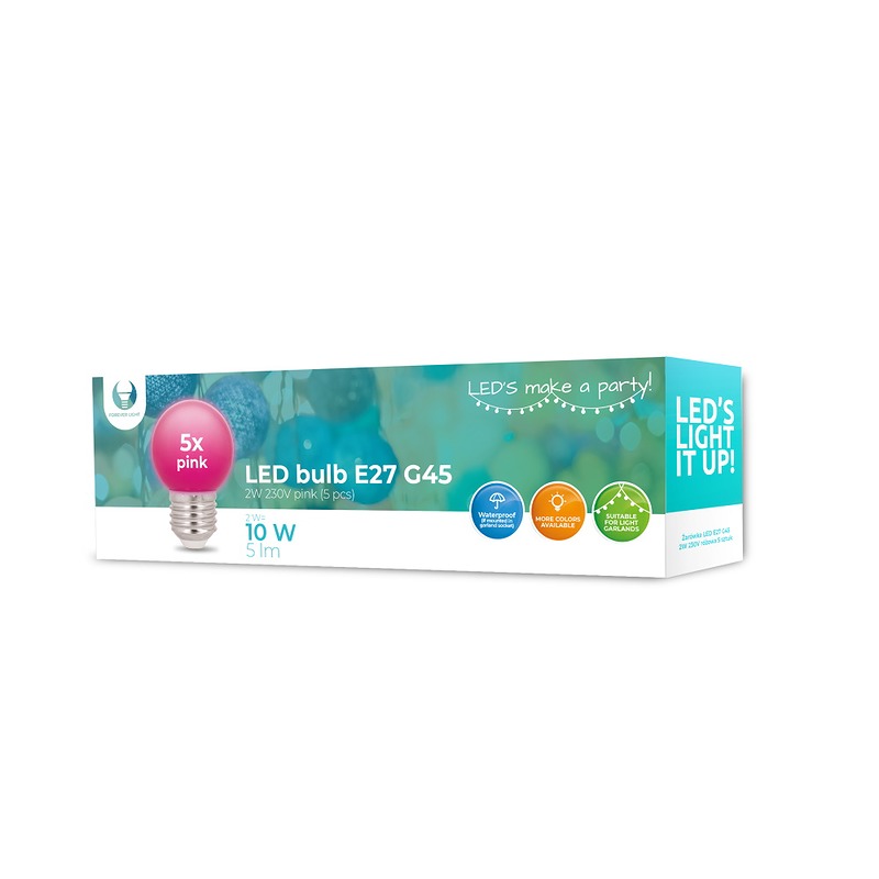 LED Bulb E12 G45 2W 230V