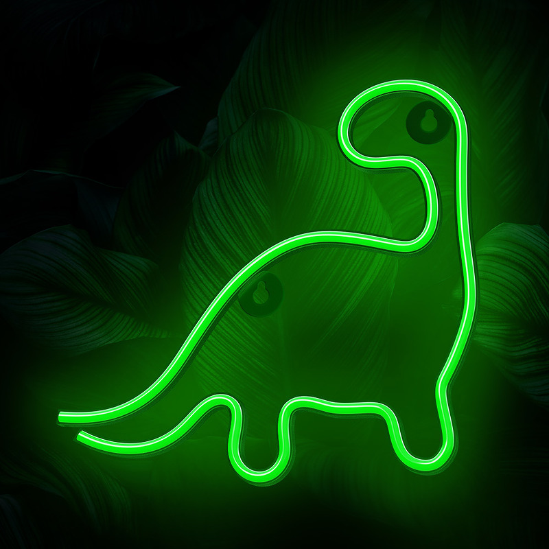 Neon LED Light DINOSAUR green NNE01 Neolia - Billede 4