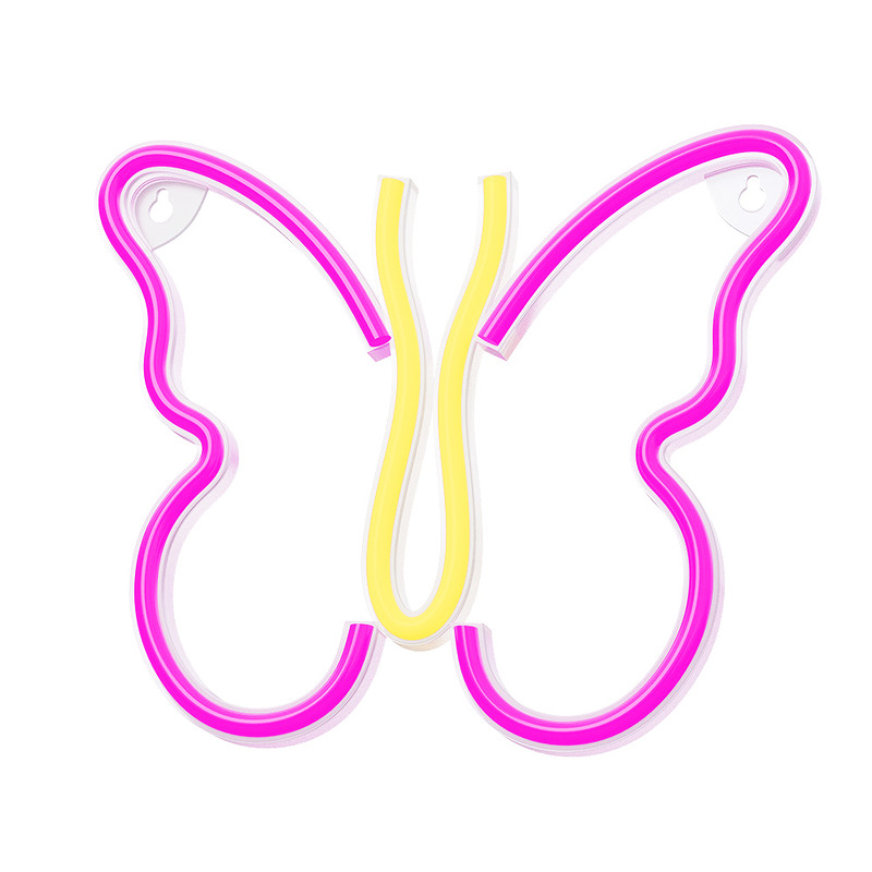 Neon LED Light BUTTERFLY pink NNE03 Neolia - Billede 2