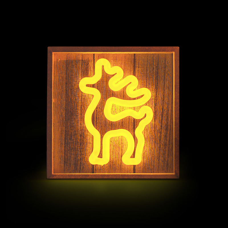 Neon Wood Frame LED DEER warm white FLNW01 Forever Light - Billede 2