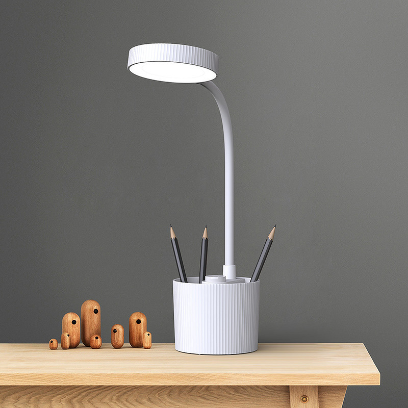 Skrivebordlampe, LED 5W m/penholder - Billede 4