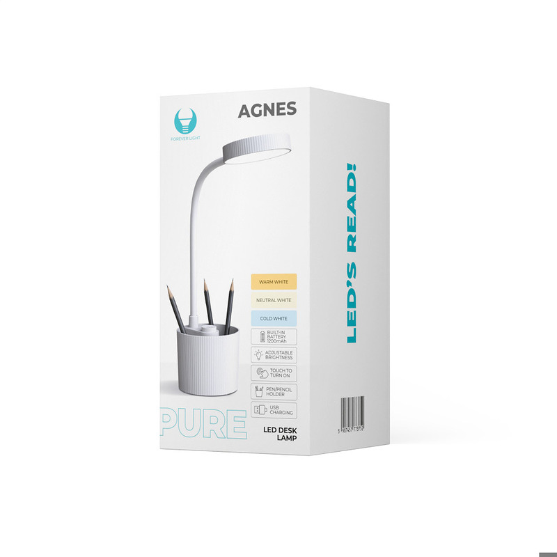 Skrivebordlampe, LED 5W m/penholder - Billede 5