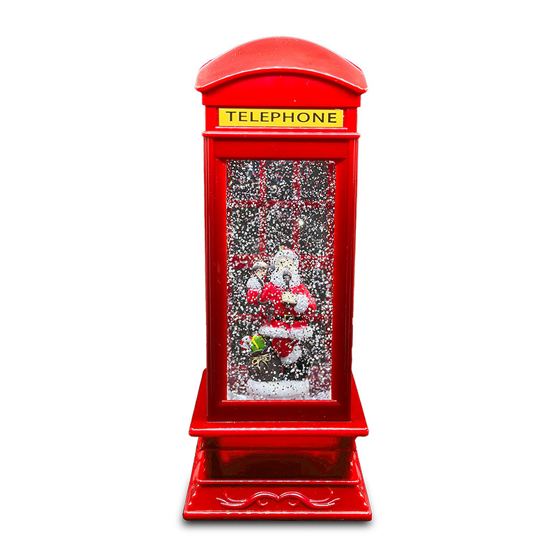 Christmas Snow Globe Lantern PHONE BOX FLX-2 Forever Light - Billede 2