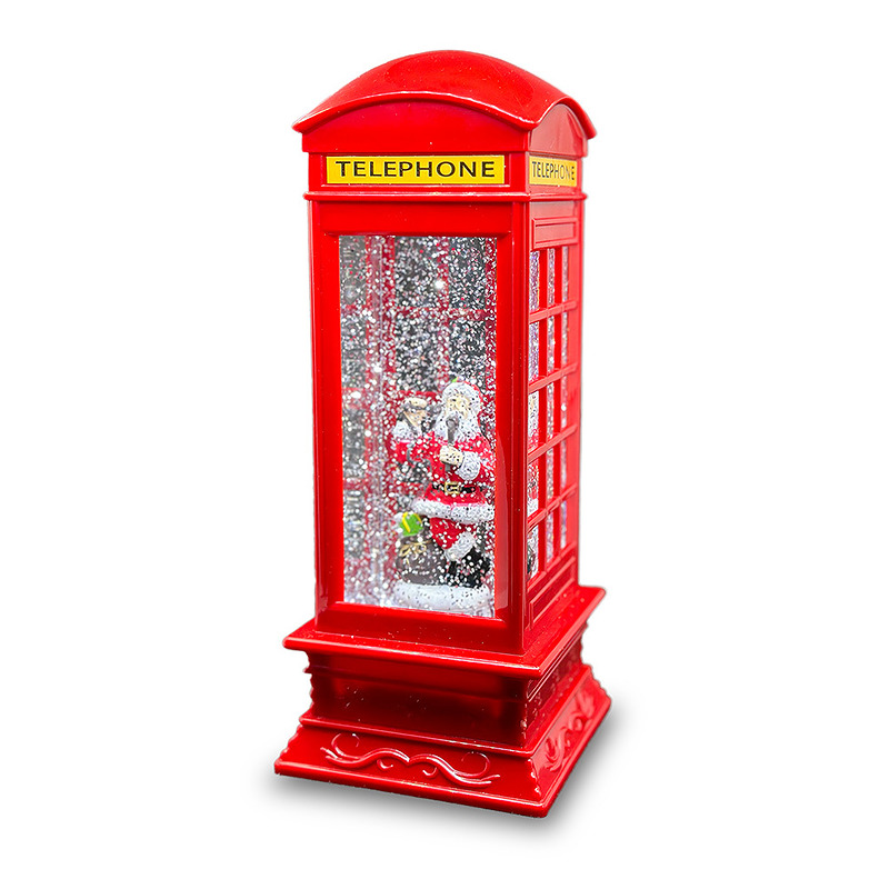 Christmas Snow Globe Lantern PHONE BOX FLX-2 Forever Light - Billede 4