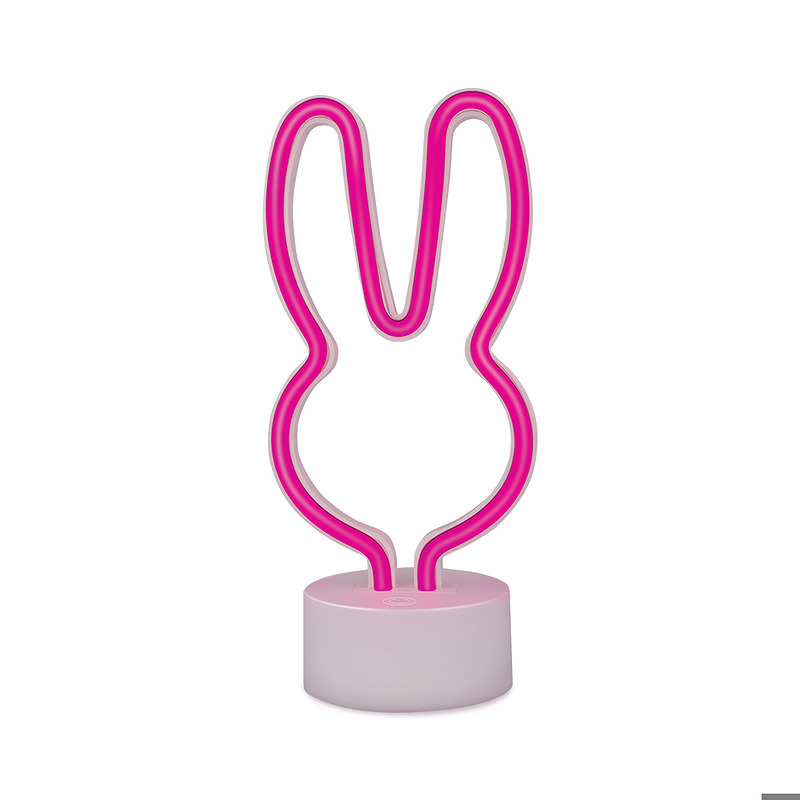 Neon LED on stand RABBIT pink USB-C FSC-10 Forever Light