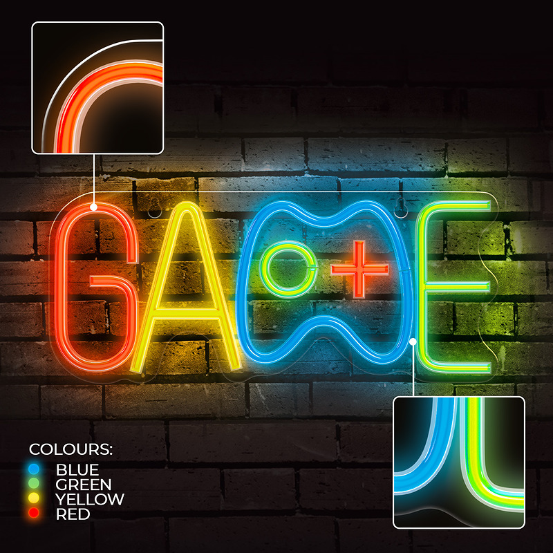 Forever Light Neon PLEXI LED GAME multicolor FPNE40 - Billede 3