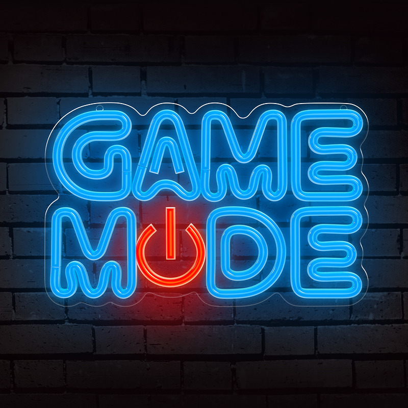 Forever Light Neon PLEXI LED GAME MODE blue red FPNE38 - Billede 5